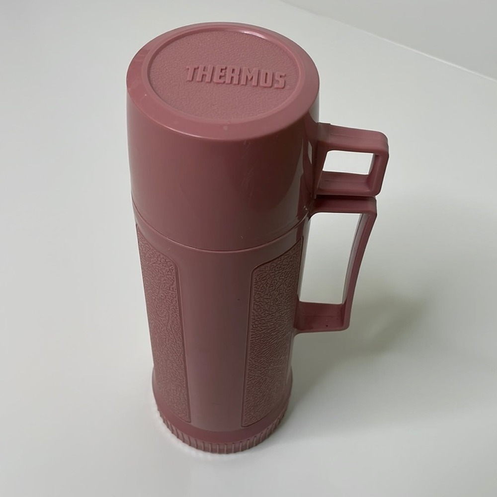 THERMOS Vintage Beverage Holder Mauve Blush Pink One Size
